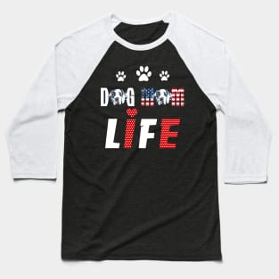 Great Danes Mom Life Patriotic America 4Th Of July Baseball T-Shirt